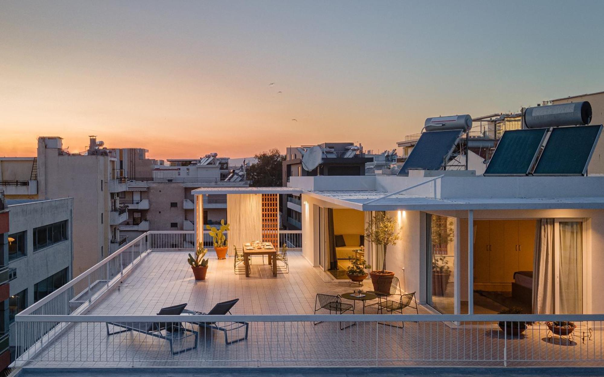 Sea View Beach Penthouse - Athens Coast المظهر الخارجي الصورة